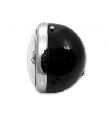 PHARE AVANT HOMOLOGUE LUCAS NOIR LED MULTIPLES 145 MM POUR CAFE RACER MOTO