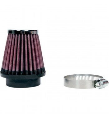 FILTRE A AIR CONIQUE CLAMP ON K&N 46 MM CAFE RACER MOTO