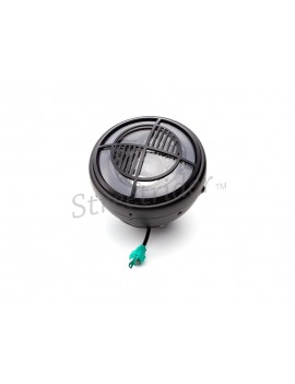 PHARE AVANT NOIR BMW LOGO LED EU APPROUVEE 7.7" 190 MM CAFE RACER MOTO