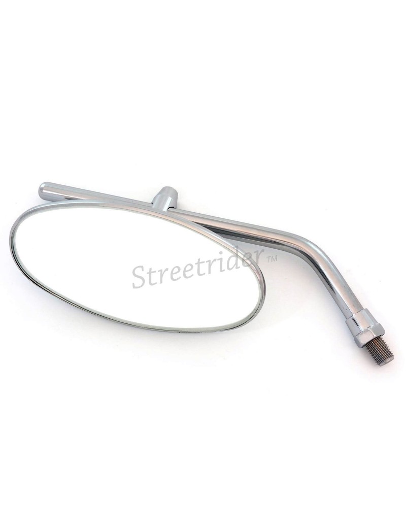 SPECCHIETTO RETROVISORE OVAL CLASSIC MINI CROMATO PER MOTO