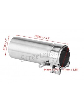 TUBE ADAPTATEUR REDUCTEUR 51-44 MM POUR ECHAPPEMENT MOTO