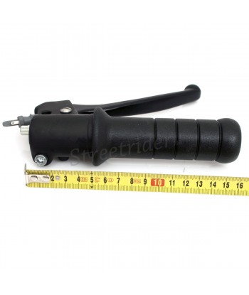 COMPLETE DOMINO THROTTLE CONTROL AND UNIVERSAL BLACK BRAKE LEVER FOR CAFE RACER MOTORCYCLES