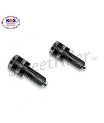 INDICATEURS LED RONDS CLIGNOTANT K&S NOIR POUR GUIDON 22 MM MOTOCYCLETTES