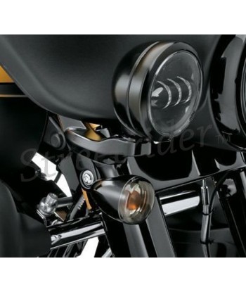 UNIVERSAL LED SPOTLIGHTS EU APPROVED 120 MM BLACK FOR CAFE RACER MOTORCYCLE