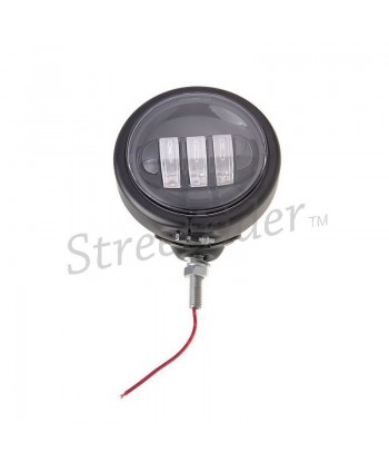 UNIVERSAL LED SPOTLIGHT EU APPROVED 120 MM BLACK FOR CAFE RACER MOTORCYCLE