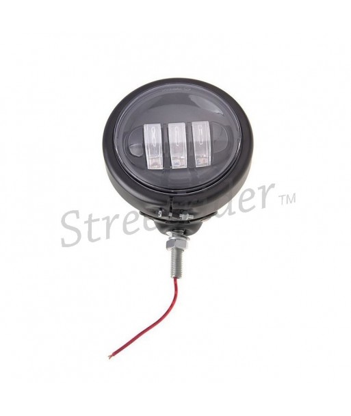 UNIVERSAL LED SPOTLIGHT EU APPROVED 120 MM BLACK FOR CAFE RACER MOTORCYCLE