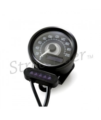 STAFFA DI SUPPORTO TACHIMETRO VELONA 60 MM NERA PER MOTO