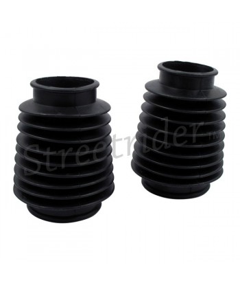 SHORTY BLACK UNIVERSAL 39 MM FORK BOOT COVER MOTORCYCLE CAFE RACER