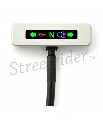 KIT MICRO SPIE INDICATORI DAYTONA LED CROMATI PER MOTO CAFE RACER