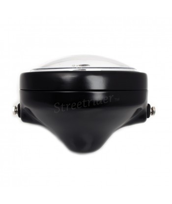 SCHEINWERFER VORDER SCHWARZ 7.7" 200 MM LED HALO RING EU GENEMIGHT MOTORRAD CAFE RACER