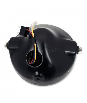 SCHEINWERFER VORDER SCHWARZ 7.7" 200 MM LED HALO RING EU GENEMIGHT MOTORRAD CAFE RACER