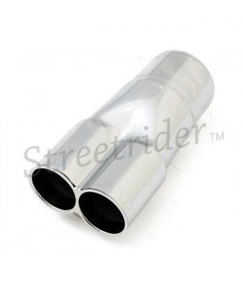 UNIVERSAL 2IN1 STEEL MANIFOLD FOR EXHAUST MOTORCYCLE