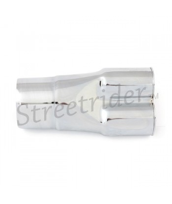 UNIVERSAL 2IN1 SAMMLER AUS STAHL FÜR MOTORRAD AUSPUFF