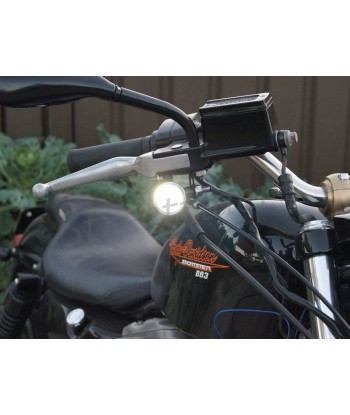 INDICATORI DI DIREZIONE FRECCE ANTERIORI MULTIFUNZIONE NERE/CROMO CREE LED PER MOTO