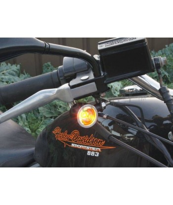 INDICATORI DI DIREZIONE FRECCE ANTERIORI MULTIFUNZIONE NERE/CROMO CREE LED PER MOTO