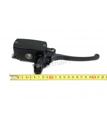 BLACK BRAKE PUMP RIGHT CONTROL ALUMINIUM LEVER FOR CAFE RACER MOTORCYCLE