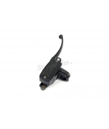 BLACK BRAKE PUMP RIGHT CONTROL ALUMINIUM LEVER FOR CAFE RACER MOTORCYCLE
