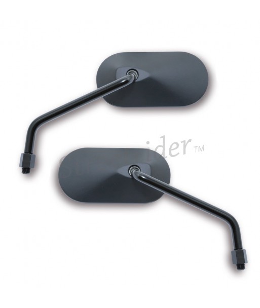 MIROIRS RÉTROVISEUR SET AGILA NOIR MATTE POUR MOTOCYCLETTE CAFE RACER