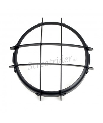 GRILLE DE PROTECTION DE PHARE NOIR 170 MM MOTO CAFE RACER