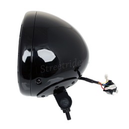 SCHEINWERFER 190 MM MULTI BEAMER HALO MIT 10 LED MOTORRAD CAFE RACER