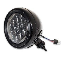 SCHEINWERFER 190 MM MULTI BEAMER MIT 15 LED MOTORRAD CAFE RACER