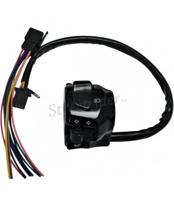 BLOCCO NERO PULSANTI INTERRUTTORI FARI FRECCE PER MANUBRIO  MOTO