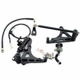 SHORTY DRIVER REARSETS BLACK KIT FOR BMW K75 K100 K1100