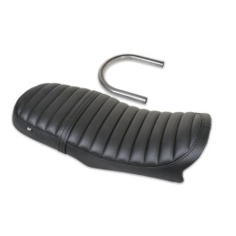 VINTAGE LEATHER SEAT TUCK N' ROLL BLACK MOTORCYCLE BMW K75 K100