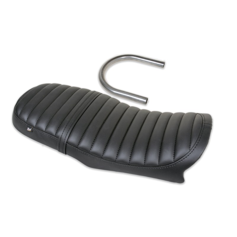 SELLA IN PELLE VINTAGE TUCK N' ROLL NERA MOTO BMW K75 K100