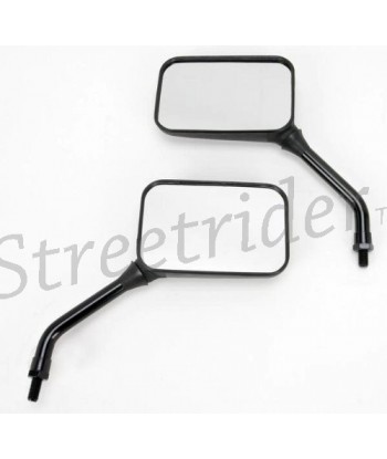 BLACK SHORT STEM MIRRORS DELUXE GP FOR YAMAHA MOTORCYCLE