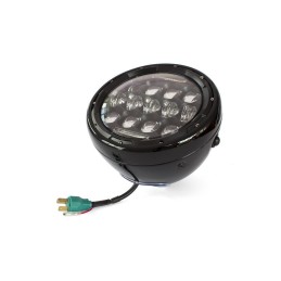 SCHEINWERFER SCHWARZE MULTI LED 7.5" 190 MM FÜR CAFE RACER MOTORRAD