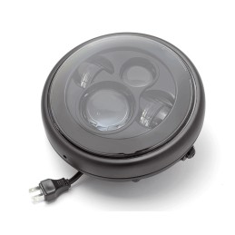 SCHEINWERFER SCHWARZE 7.6" 193 MM LED SLIM DESIGN EU ZUGELASSEN CAFE RACER MOTORRAD