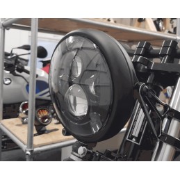SCHEINWERFER SCHWARZE 7.6" 193 MM LED SLIM DESIGN EU ZUGELASSEN CAFE RACER MOTORRAD