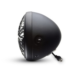 PHARE AVANT NOIR 7.6" 193 MM LED SPIDER PRISON POUR CAFE RACER MOTO