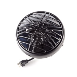 SCHEINWERFER SCHWARZE 7.6" 193 MM LED SPIDER PRISON FÜR CAFE RACER MOTORRAD