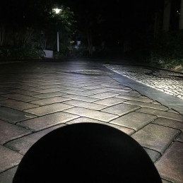 BLACK HEADLIGHT 6.7" 170 MM 4 LED FOR CAFE RACER MOTORCYCLE