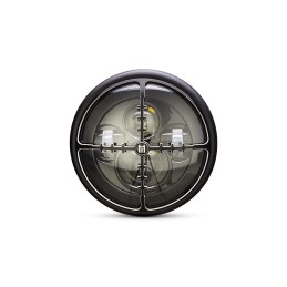 SCHEINWERFER SCHWARZE 7.6" 193 MM LED M DESIGN FÜR CAFE RACER MOTORRAD