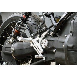 FAHRER-FUSSRASTEN-SATZ HINTER SILVER für BMW K75 K100 K1100