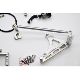 SHORTY DRIVER REARSETS SILVER KIT FOR BMW K75 K100 K1100