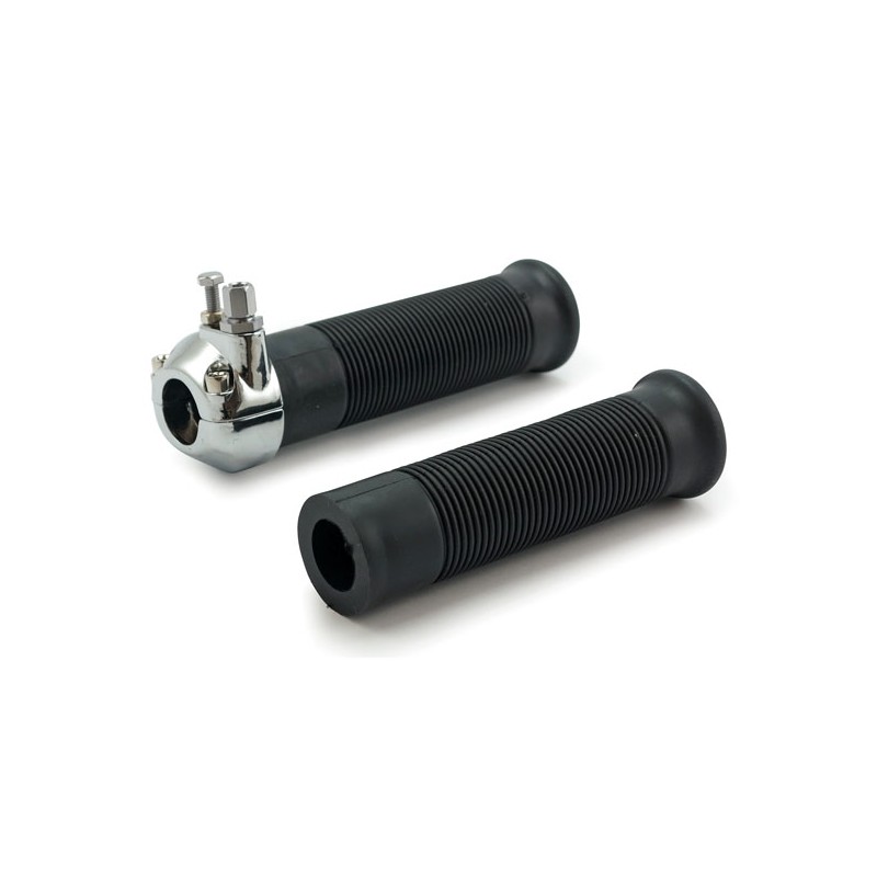 EINZELNE CHROM METALLGRIFFE UND DROSSELKLAPPEN-KIT FÜR 7/8" 22 MM MOTORRADLENKER