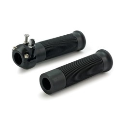 EINZELNE SCHWARZE METALLGRIFFE UND DROSSELKLAPPEN-KIT FÜR 1" 25,4 MM MOTORRADLENKER
