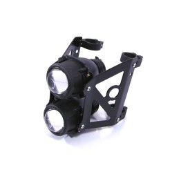 FARO FANALE DOPPIO STREETFIGHTER NERO OMOLOGATO PER MOTO CAFE RACER