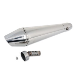 AUSPUFF SCHALLDÄMPFER EDELSTAHL GP STYLE 4 CAFE RACER MOTORRAD