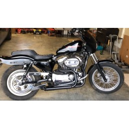 AMMORTIZZATORI POSTERIORI RFY A GAS UNIVERSALI CON OCCHIELLI 360 MM NERI PER MOTO