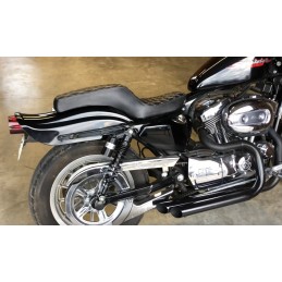 AMMORTIZZATORI POSTERIORI RFY A GAS UNIVERSALI CON OCCHIELLI 360 MM NERI PER MOTO