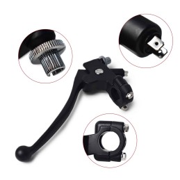 HEBEL ALUMINIUM BREMSE UND KUPPLUNG KIT DELUXE SCHWARZ LENKER 22 MM MOTORRAD CAFE RACER