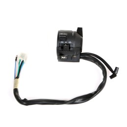 BLOCCO NERO COMANDO SINISTRO COMMUTATORE MULTIFUNZIONE MANUBRIO DA 22 MM. MOTO