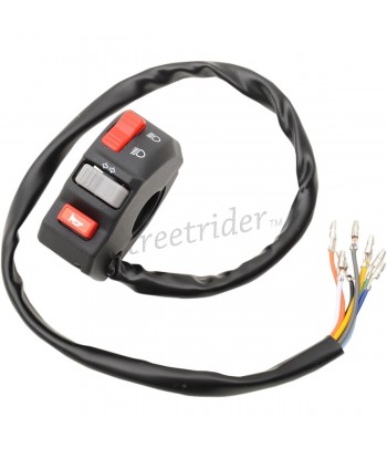 INTERRUTTORE SWITCH HI-LOW ELETTRICO DA MANUBRIO PER FARI