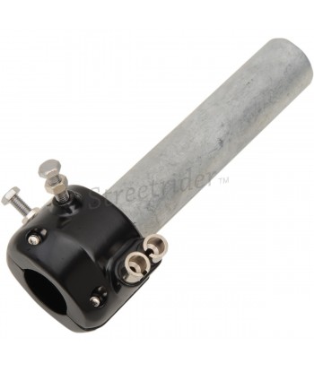 COMANDO GAS ACCELLERATORE DOPPIO CAVO NERO PER MANUBRIO 22 MM. MOTO