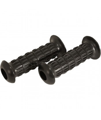 KNOBS CLASSIC BLACK 7/8 VINTAGE STYLE OPEN OEM "22 MM. FOR MOTORCYCLES